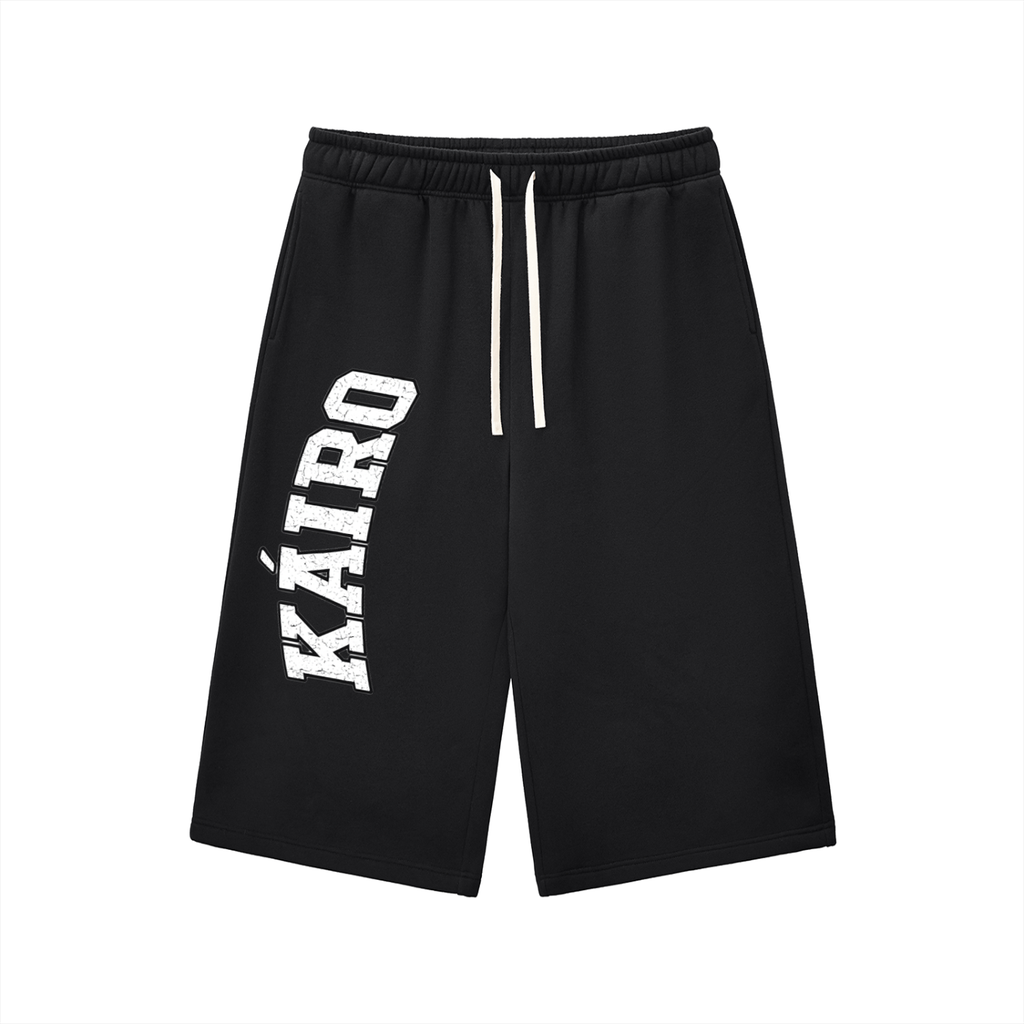 Relaxed Drawstring Three-quarter Sweatpants