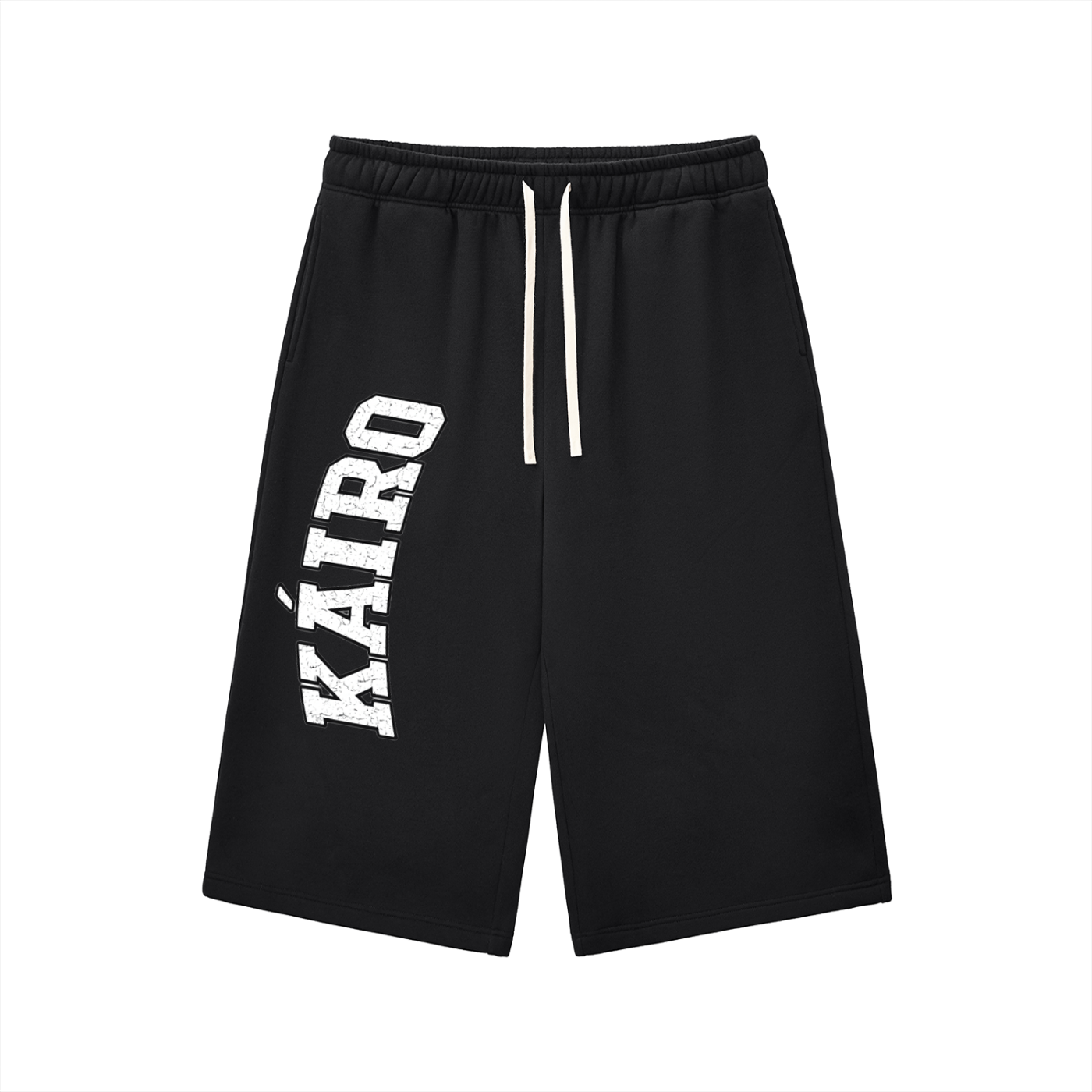 Relaxed Drawstring Three-quarter Sweatpants